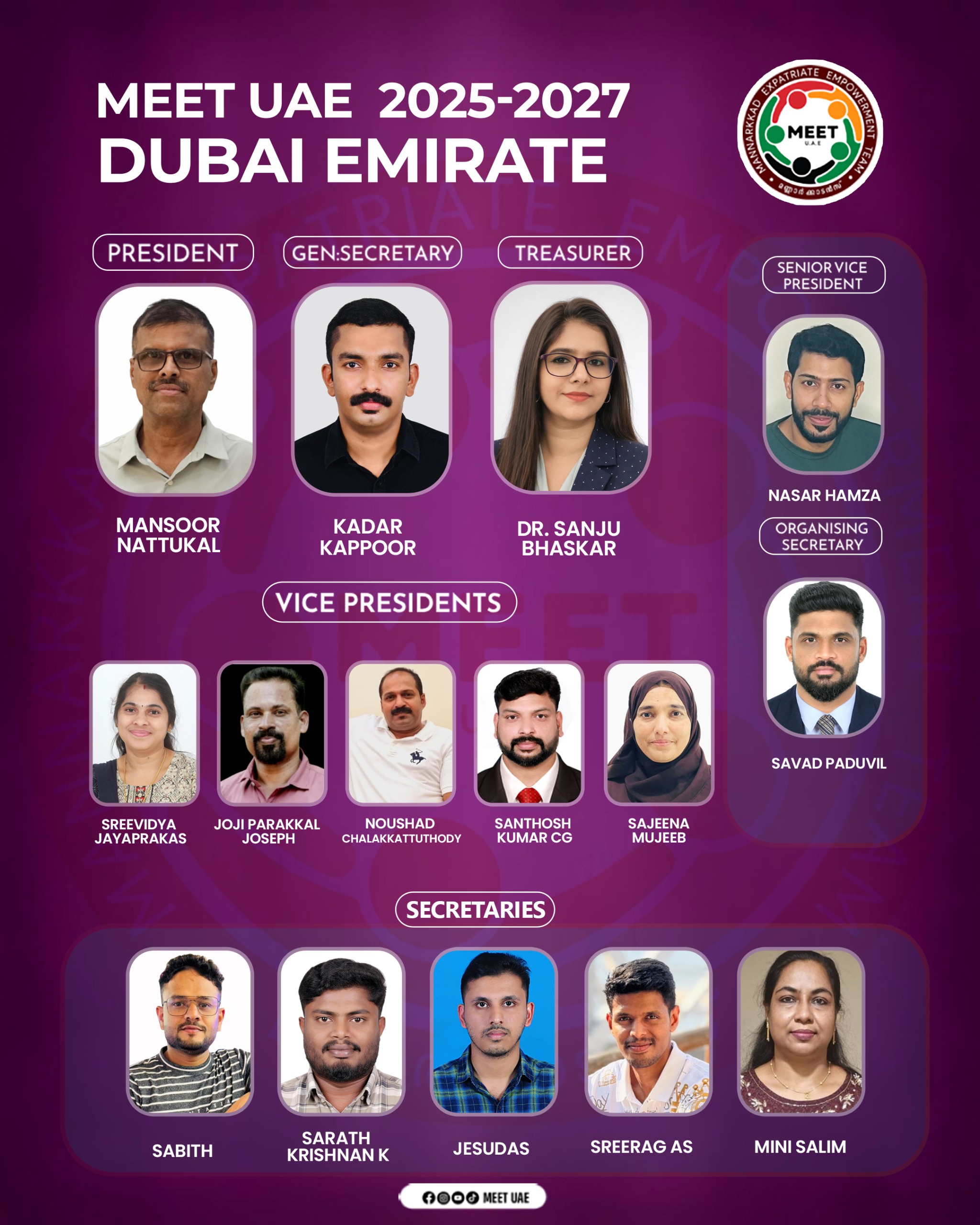 MEET UAE Dubai Committee 2025-2027