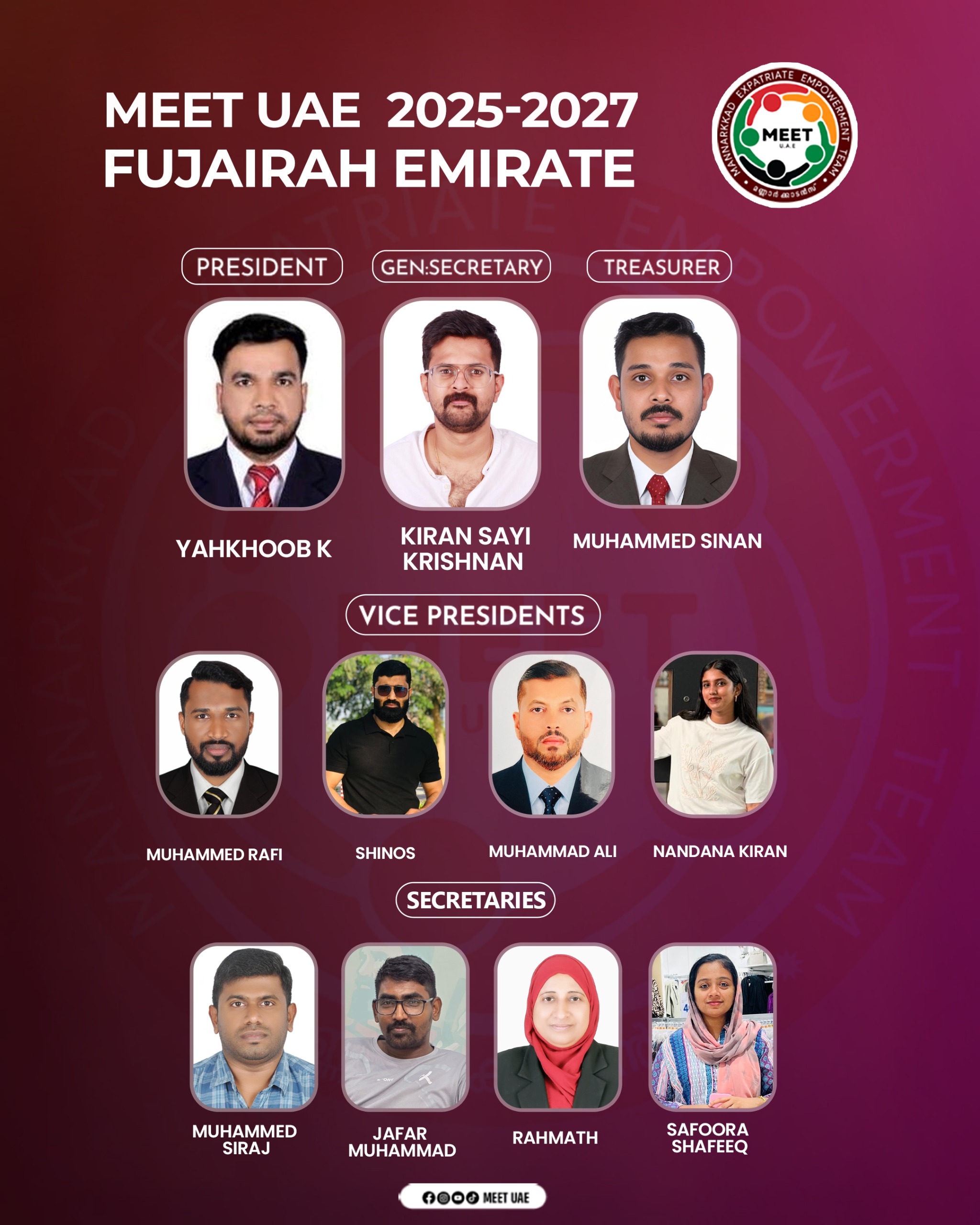 MEET UAE Fujairah Committee 2025-2027
