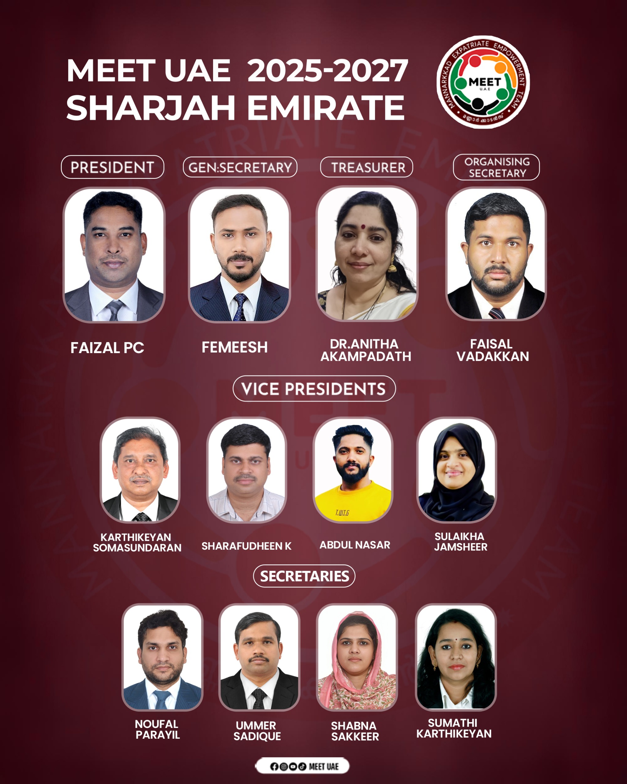 MEET UAE Sharjah Committee 2025-2027